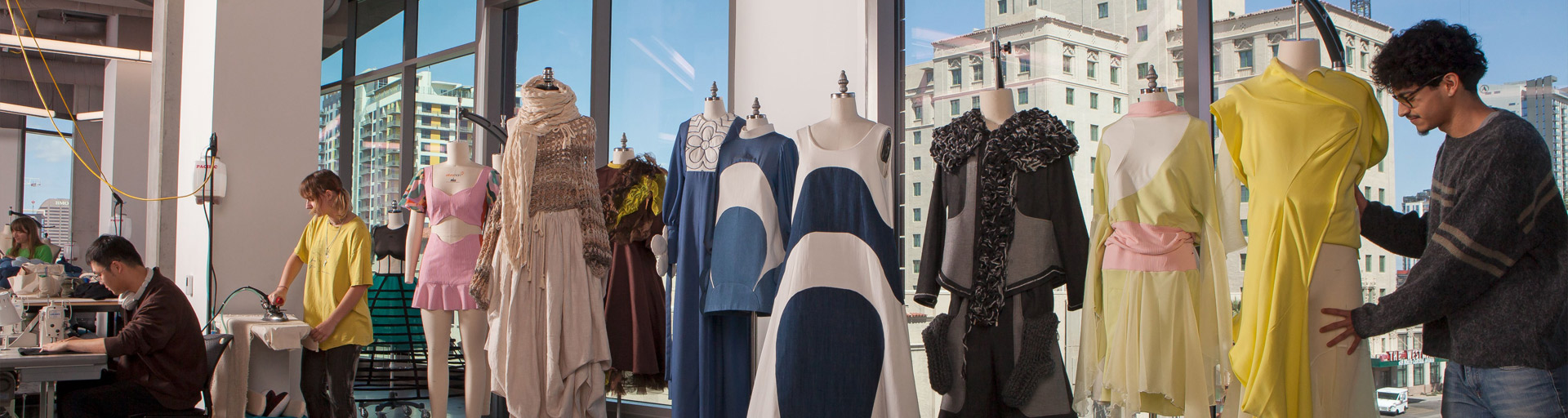 students with mannequins in fusion on first